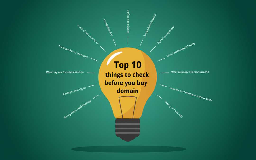 Top Things to check before you buy a domain