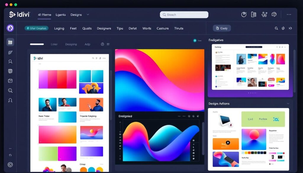 Divi creative design interface